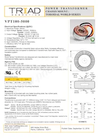 VPT100-5000數據表 封面