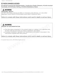 574SX1M48S103SD Datasheet Pagina 3