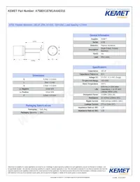 A758EK187M1AAAE016 Datasheet Copertura