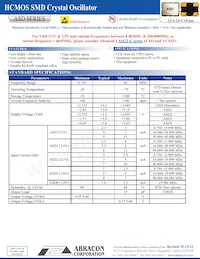 ASD-8.000MHZ-LC-T Datenblatt Cover