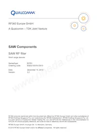 B39321B3761Z810 Datasheet Copertura