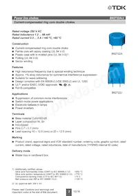 B82722J2801N020 Datasheet Pagina 2