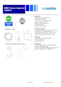 CDRR75NP-6R8MC Datasheet Cover