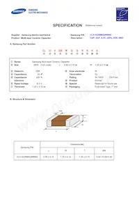 CL21A226MQQNNNG Datasheet Cover