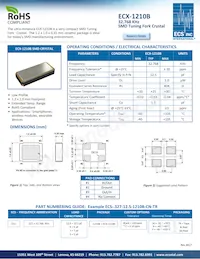 ECS-.327-12.5-1210B-N-TR Datasheet Cover