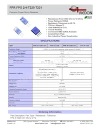 FPR2B-0R002F1 Datasheet Cover