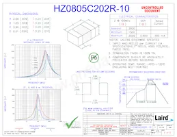 HZ0805C202R-10 Datasheet Copertura