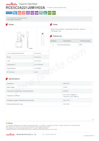 RCE5C2A221J0M1H03A Datasheet Copertura