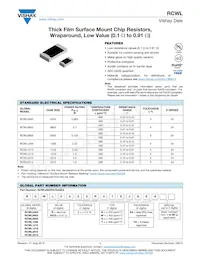 RCWL2512R470JNEA Datasheet Copertura