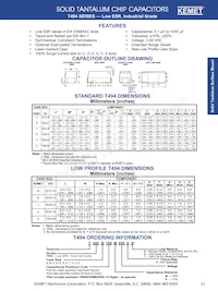 T494R106M006AT Datasheet Copertura