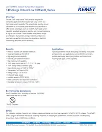 T495V337M010ZTE150 Datenblatt Cover