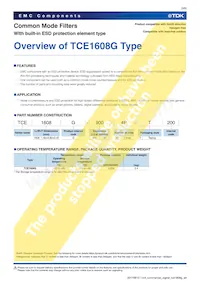 TCE1608G-900-4P Datasheet Pagina 3