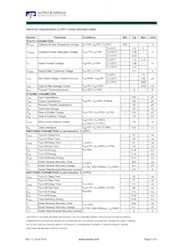 AOB10B65M1數據表 頁面 2