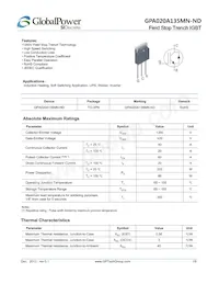 GPA020A135MN-FD數據表 封面