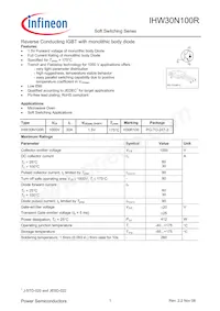 IHW30N100R數據表 封面