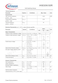 IHW30N100R數據表 頁面 2