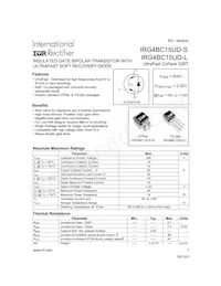 IRG4BC15UD-STRL Datenblatt Cover