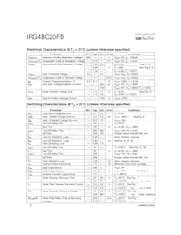 IRG4BC20FD數據表 頁面 2