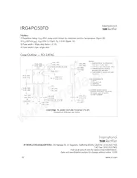 IRG4PC50FDPBF數據表 頁面 10