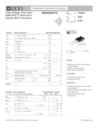 IXBR42N170 Datasheet Copertura