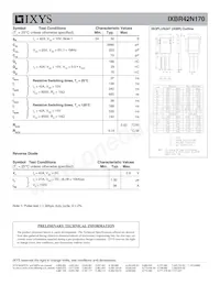 IXBR42N170 Datenblatt Seite 2