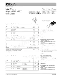 IXGH25N100U1 Datenblatt Cover