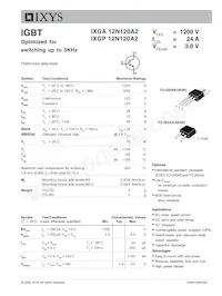 IXGP12N120A2 Datasheet Copertura