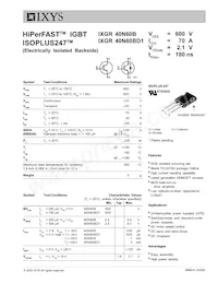 IXGR40N60BD1數據表 封面