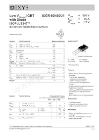 IXGR60N60U1數據表 封面