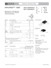 IXGT30N60B2D1數據表 封面