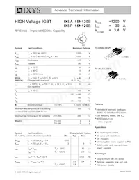 IXSP15N120B Datenblatt Cover