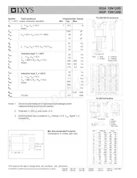 IXSP15N120B數據表 頁面 2