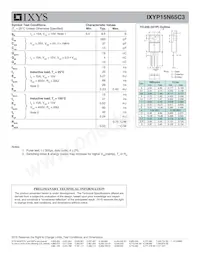 IXYP15N65C3 Datenblatt Seite 2