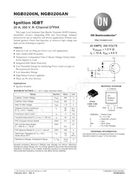 NGB8206NTF4G Datasheet Copertura