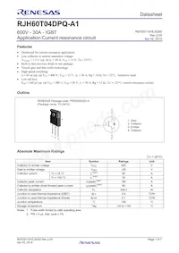 RJH60T04DPQ-A1#T0 Datenblatt Cover