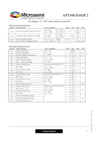 APT50GF60JU2 Datasheet Pagina 2