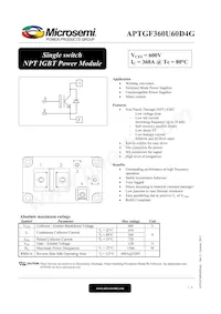 APTGF360U60D4G數據表 封面