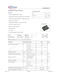 BSC029N025S G Datenblatt Cover