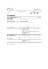 BSC240N12NS3 G Datenblatt Seite 2