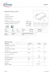 BSP299L6327HUSA1 Datenblatt Cover