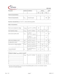 BSS159NL6906HTSA1 Datasheet Pagina 2