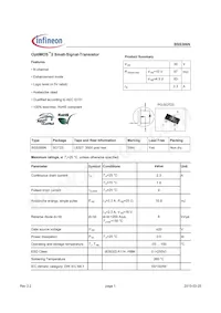 BSS306NL6327HTSA1 Datenblatt Cover