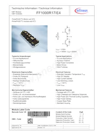 FF1000R17IE4BOSA1 Datenblatt Cover