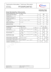 FF200R33KF2CNOSA1數據表 頁面 2