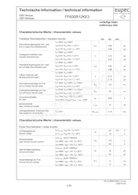 FF600R12KE3NOSA1 Datasheet Pagina 2