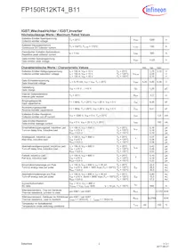 FP150R12KT4B11BPSA1 Datasheet Pagina 2