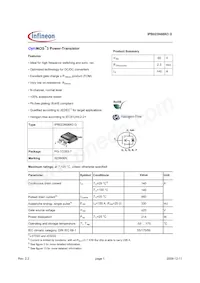 IPB023N06N3GATMA1數據表 封面