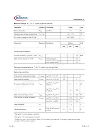 IPB093N04LGATMA1 Datasheet Page 2