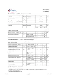 IPB114N03L G Datasheet Page 2
