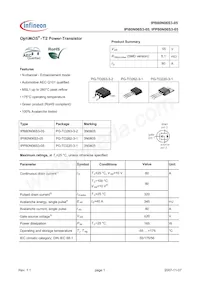 IPB80N06S3-05 Datenblatt Cover